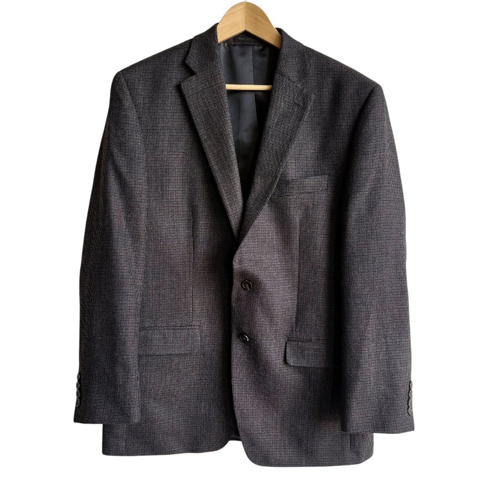 Chaps 100% Wool Blazer Men's Size 42R Classic‎ Fit Two Button Sport Coat
